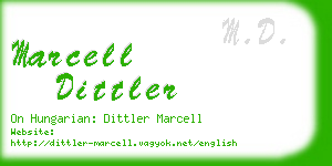 marcell dittler business card